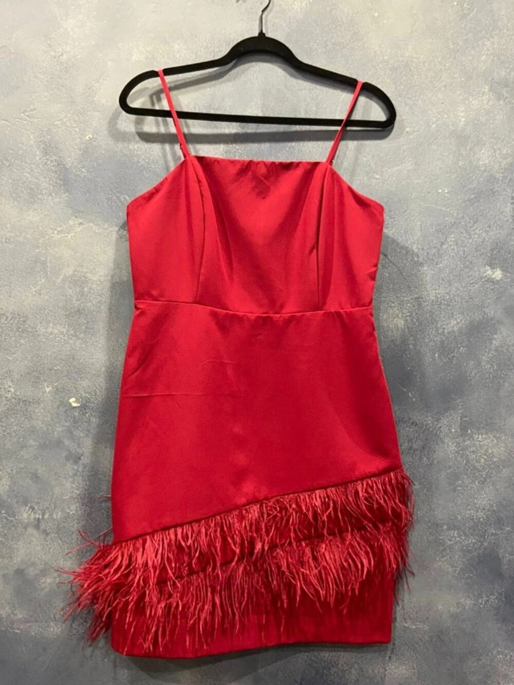 SAM EDELMAN Short red spaghetti-strap dress, size 8
